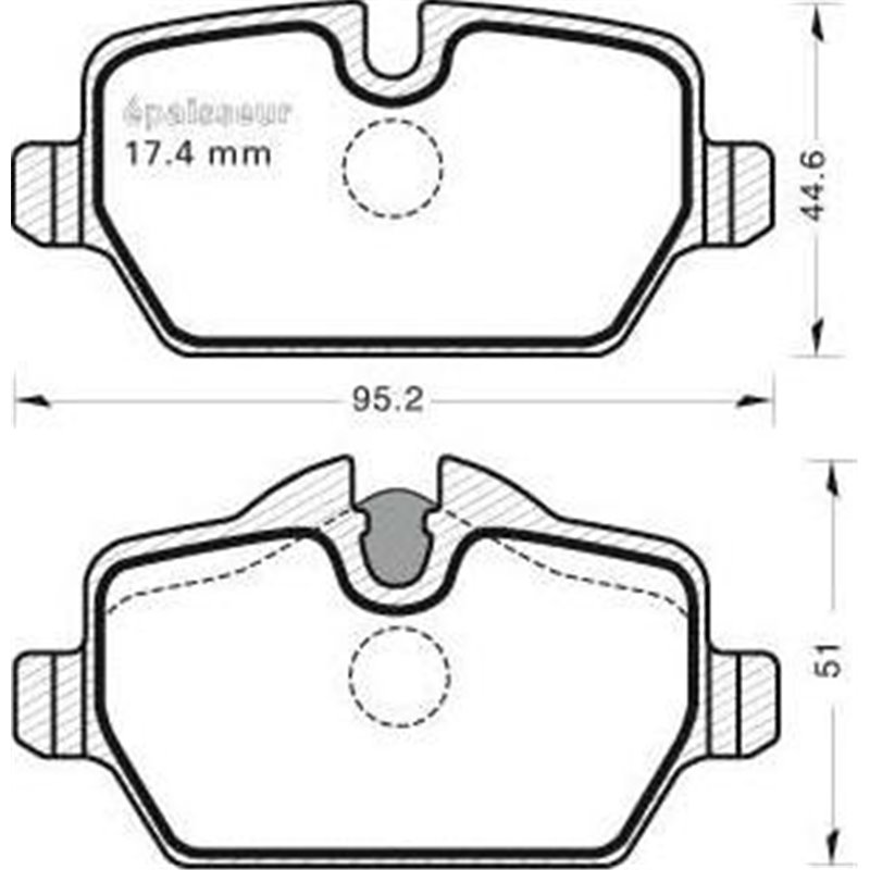 Set placute frana,frana disc - Comline-CBP01710