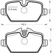 Set placute frana,frana disc - Comline-CBP01710