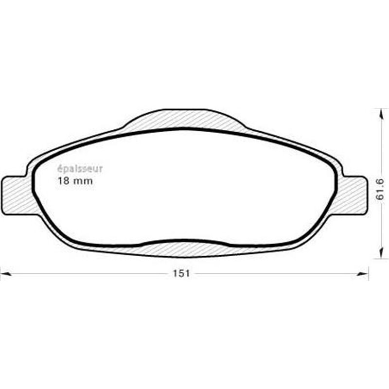 Set placute frana,frana disc - Comline-CBP01765