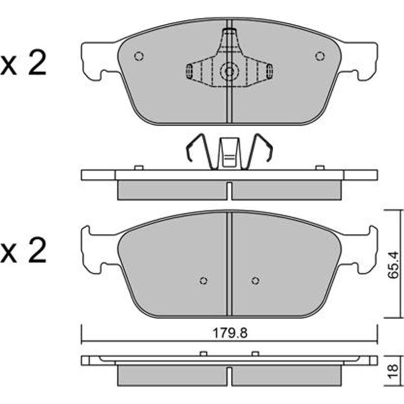 Set placute frana,frana disc - Comline-CBP02196