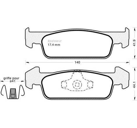 Set placute frana,frana disc - Comline-CBP02223
