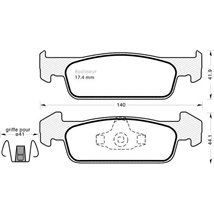 Set placute frana,frana disc - Comline-CBP02223