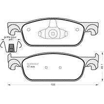 Set placute frana,frana disc - Comline-CBP02316