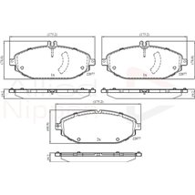 Set placute frana,frana disc - Comline-CBP02364