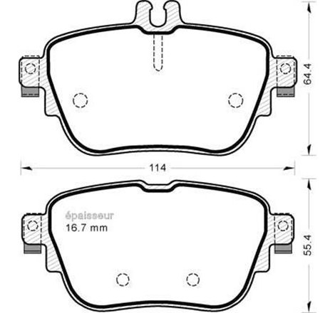 Set placute frana,frana disc - Comline-CBP02366