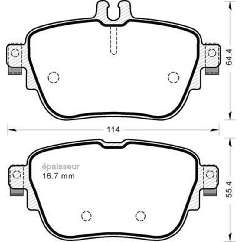 Set placute frana,frana disc - Comline-CBP02366