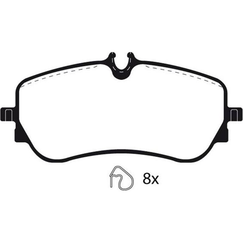 Set placute frana,frana disc - Comline-CBP02387