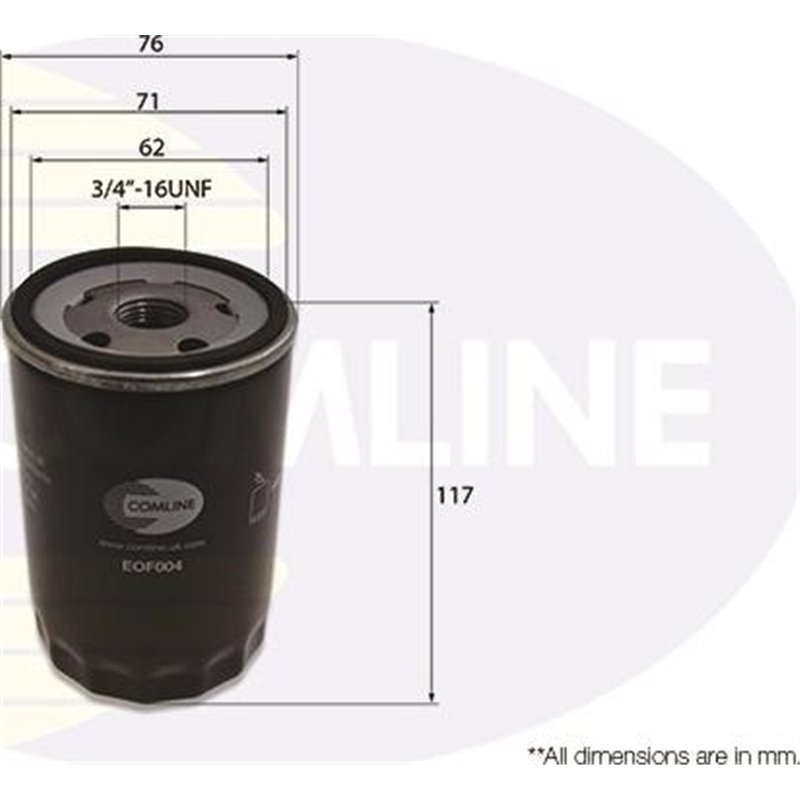 Filtru ulei - Comline-EOF004