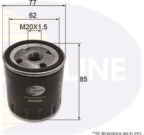 Filtru ulei - Comline-EOF005