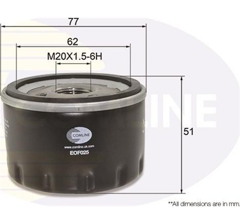 Filtru ulei - Comline-EOF025