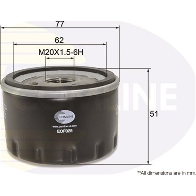 Filtru ulei - Comline-EOF025