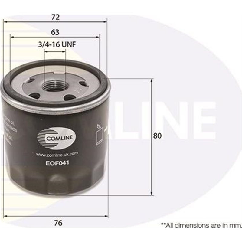 Filtru ulei - Comline-EOF041