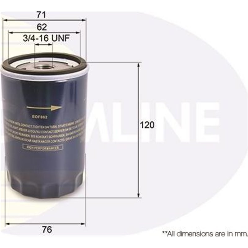 Filtru ulei - Comline-EOF062