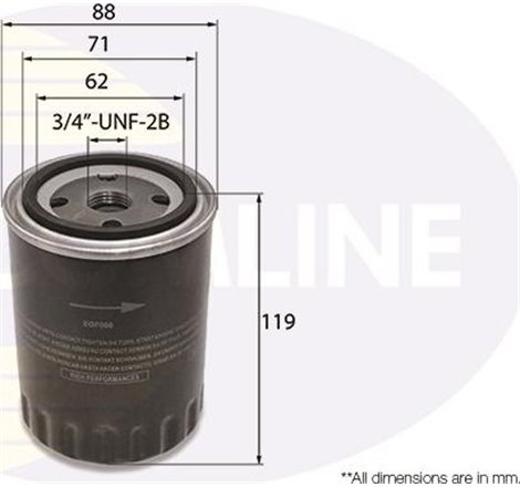 Filtru ulei - Comline-EOF066