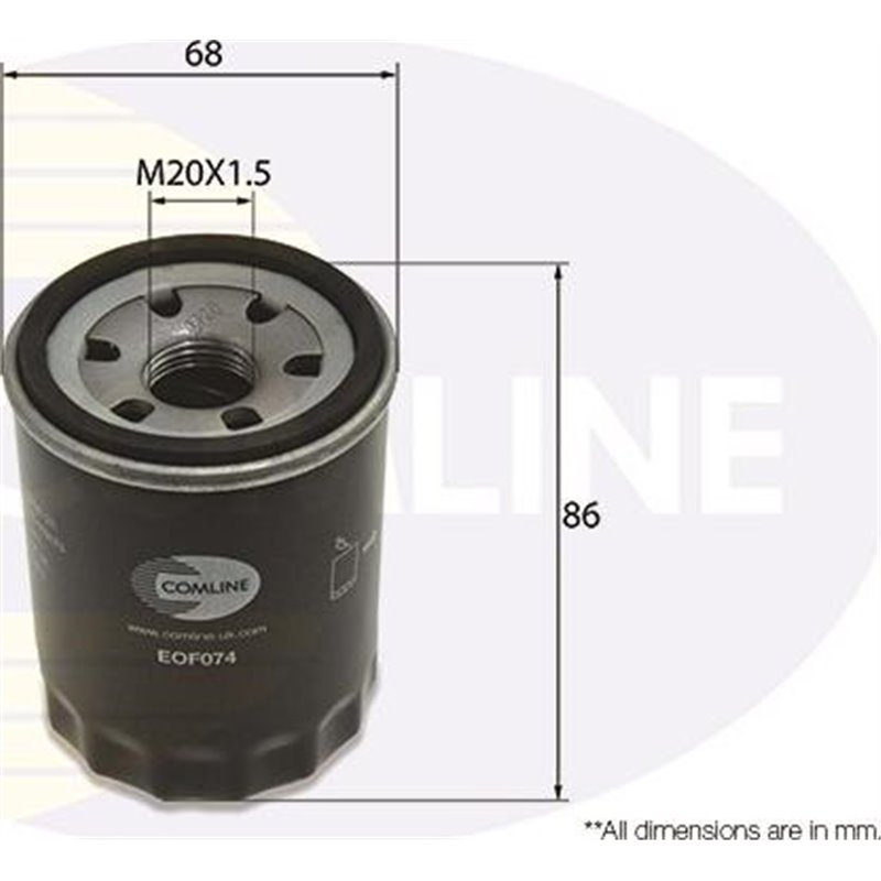 Filtru ulei - Comline-EOF074