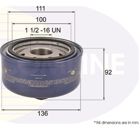 Filtru ulei - Comline-EOF177