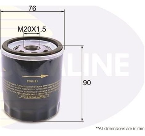 Filtru ulei - Comline-EOF191