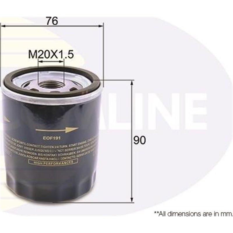 Filtru ulei - Comline-EOF191