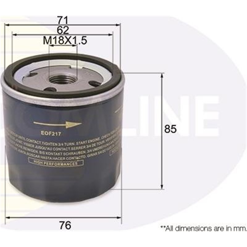 Filtru ulei - Comline-EOF217