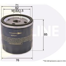 Filtru ulei - Comline-EOF217