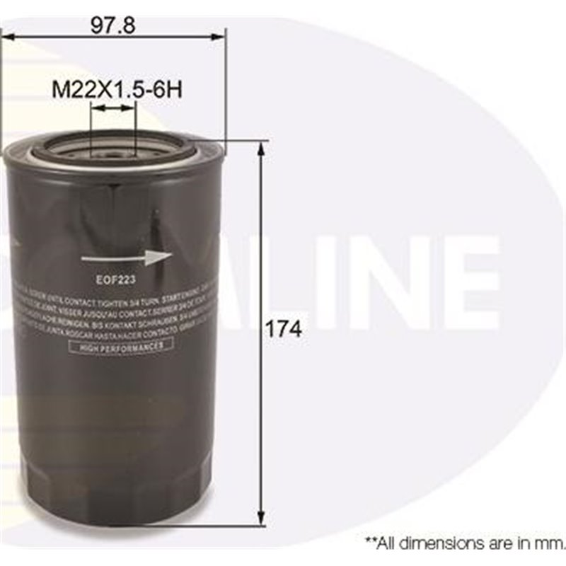 Filtru ulei - Comline-EOF223