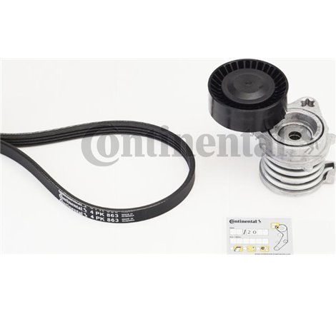 Set curea transmisie cu caneluri - CONTINENTAL-4PK863K1