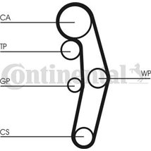 Set pompa apa + curea dintata - CONTINENTAL-CT1028WP10