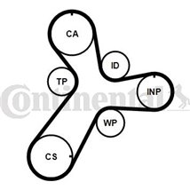 Set pompa apa + curea dintata - CONTINENTAL-CT1237WP1