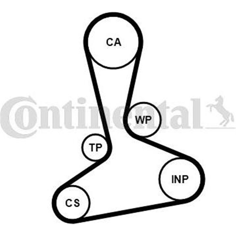 Set pompa apa + curea dintata - CONTINENTAL-CT1242WP1
