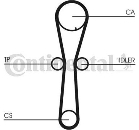 Set curea de distributie - CONTINENTAL-CT954K1