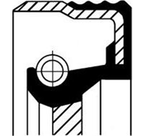 Simering 43x58x7mm B1BAVIRDX7 DB - Corteco-01020045B