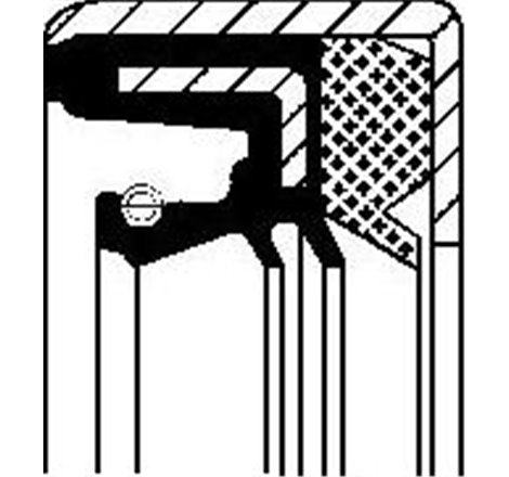 Simering. butuc roata - Corteco-01026332B - Corteco-01026332B