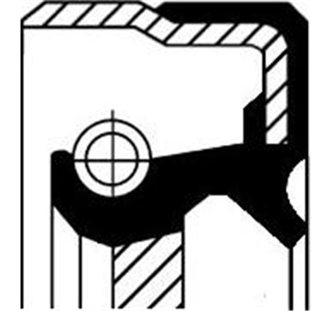 Input shaft oil seal 40x55x7 AUDI A4 ALLROAD B8. A4 B8. A5. A7. Q5 1.8-4.2 06.07-05.17 - Corteco-01036176B