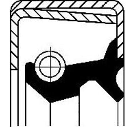 Garnitura butuc roata 70x90x12 IVECO DAILY I - Corteco-12011410B