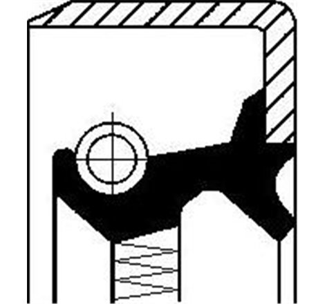 Simering, diferential - Corteco-12011443B