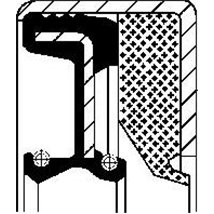 Simering diferential 40x60x18.5mm JOHN DEERE 4000. 5000. LANDINI 5000. 60. 6000. 7000. GREEN. NEW HOLLAND 8000. CX. TW 1104A-44-