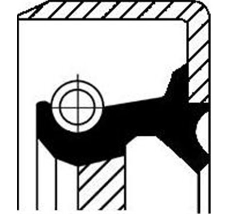 Input shaft oil seal 40x75x12 NISSAN 200SX. PICK UP. SERENA. TERRANO II. URVAN. VANETTE 1.8-3.0D 10.86-12.10 - Corteco-19027913B