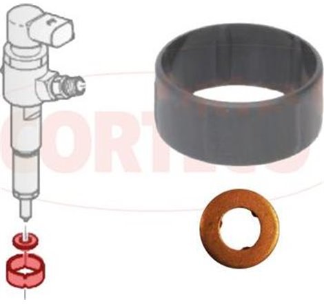 CR injector seals set SIEMENS-VDO system DV4 CITROEN C1. C2. C2 ENTERPRISE. C3 I. C3 PLURIEL. PEUGEOT 1007. 107 1.4D 02.02- - Co