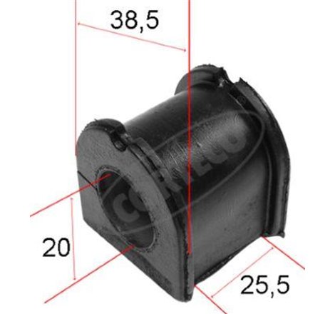 Bucsa bara stabilizare Fata DR-ST diametru interior. 20mm FORD TRANSIT 2.0-2.0 EAL. EAS-2.0 EBL. EBS. ECL. EDS. EDL. EGL. ESS. E