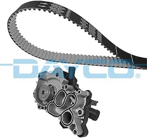 Kit distributie belt  water pump SEAT MII. SKODA CITIGO. FABIA III. RAPID. VW POLO V 1.0-1.0CNG-1.2 10.11-12.22 - Dayco-KTBWP120
