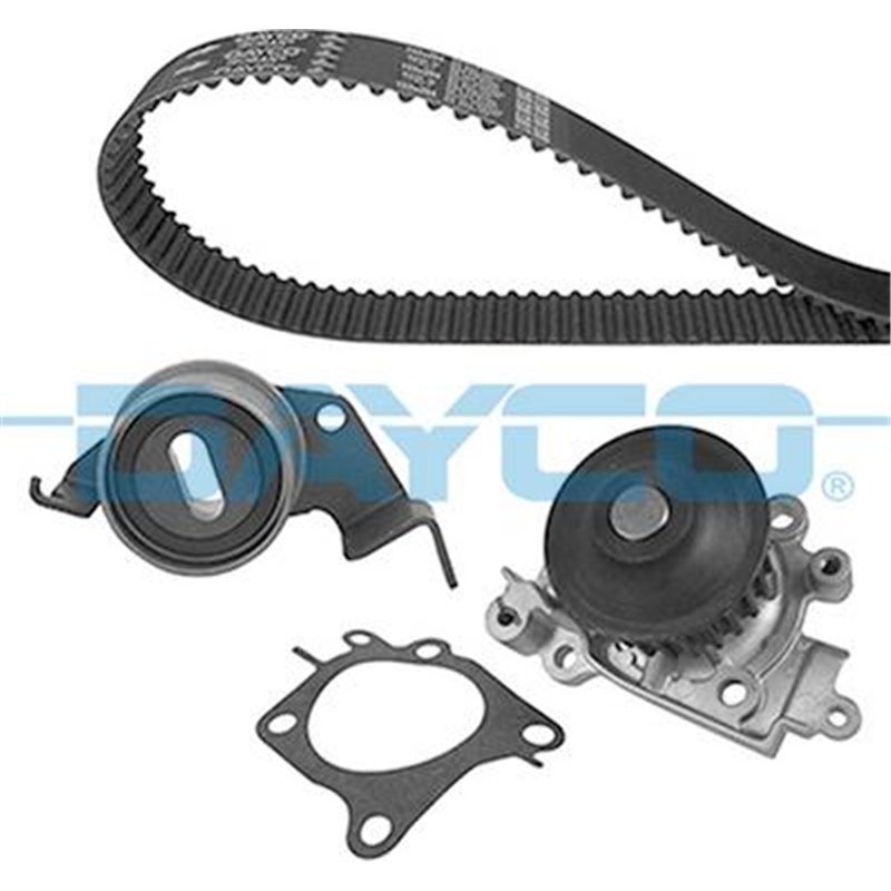 Set de distributie curea  intinzator  pompa de apa MITSUBISHI CARISMA. PAJERO PININ I. SPACE STAR 1.8 07.95-06.07 - Dayco-KTBWP6