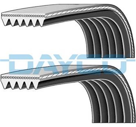 V-belts set with rollers FORD FIESTA V. FUSION 1.25-1.6 11.01-12.12 - Dayco-PVE003