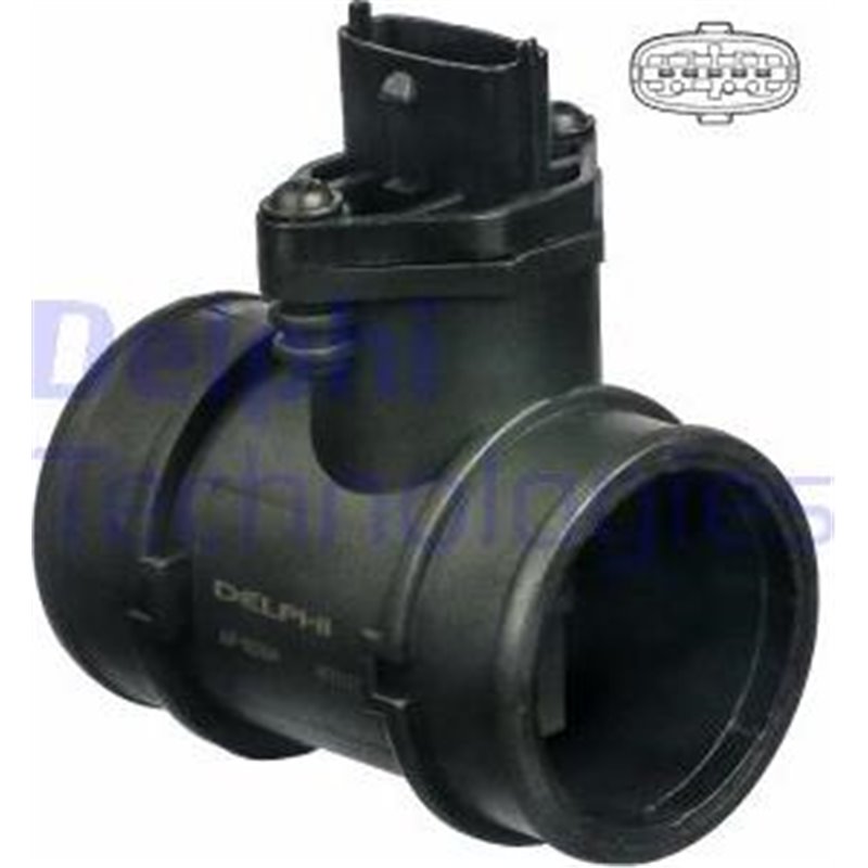 Debitmetru de aer 5 pin. modul ALFA ROMEO 145. 146. OPEL ASTRA G. ASTRA G-KOMBI. CORSA B 1.0-1.2-1.4 11.96-01.01 - Delphi-AF1028