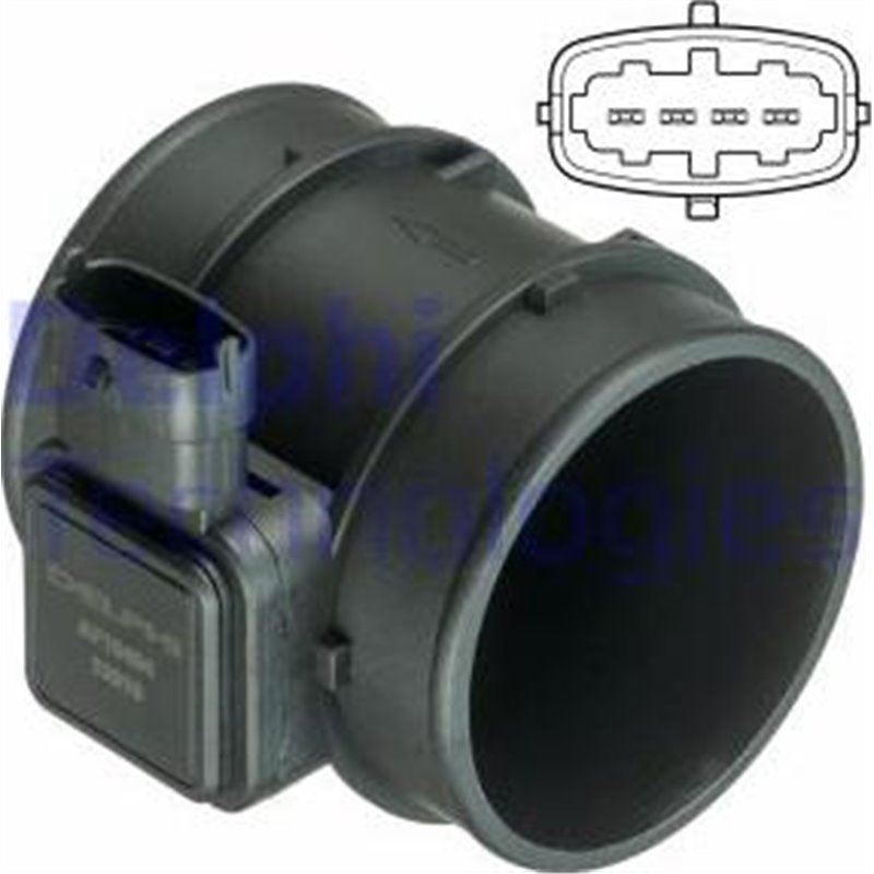Debitmetru de aer 4 pin. modul ALFA ROMEO 159. FIAT CROMA. OPEL ASTRA H. ASTRA H GTC. SIGNUM. VECTRA C. VECTRA C GTS. ZAFIRA B. 