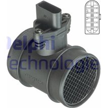 Debitmetru de aer 5 pin. modul AUDI A2. A4 B5. SEAT LEON. TOLEDO II. VW GOLF IV. SHARAN 1.2D-2.5D 09.97-03.10 - Delphi-AF10409-1
