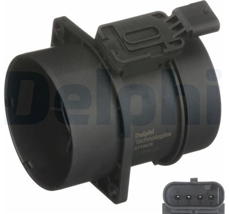 Air flowmeter 4 pin. in housing MERCEDES A W176. B SPORTS TOURER W246. W242. C A205. C C205. C T-MODEL S205. C W205. CLA C117. C