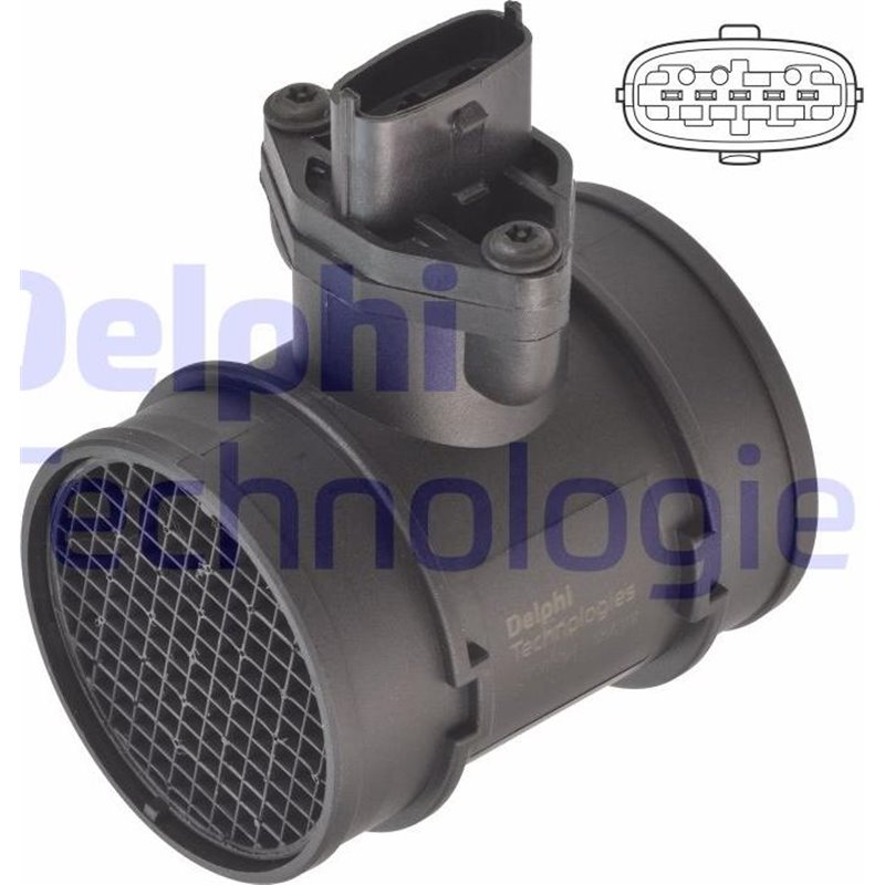 Debitmetru de aer 5 pin. modul ALFA ROMEO 156. OPEL ASTRA G. ASTRA G-KOMBI. CORSA C. OMEGA B. VECTRA B. ZAFIRA A 1.6-2.4D 11.96-