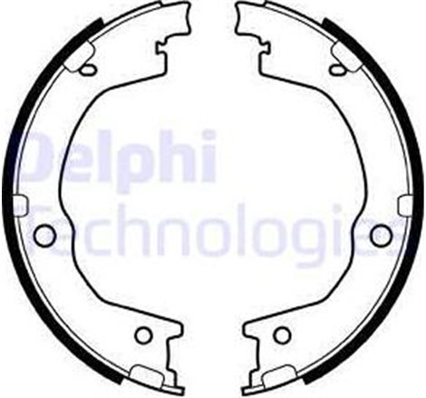 Set saboti frana, frana de mana - Delphi-LS2035