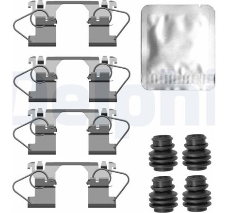 Kit montare placute frana Fata OPEL CROSSLAND X-CROSSLAND. SUZUKI SX4 S-CROSS. VITARA 1.0-1.6D 08.13- - Delphi-LX0744