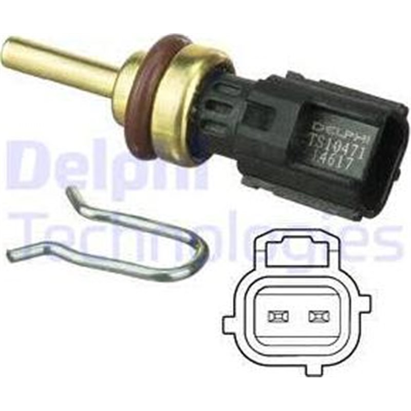 Senzor temperatura lichid racire numar pini. 2. negru VOLVO C30. C70 II. S40 II. S60 II. S60 III. S80 II. V40. V50. V60 I. V70 I